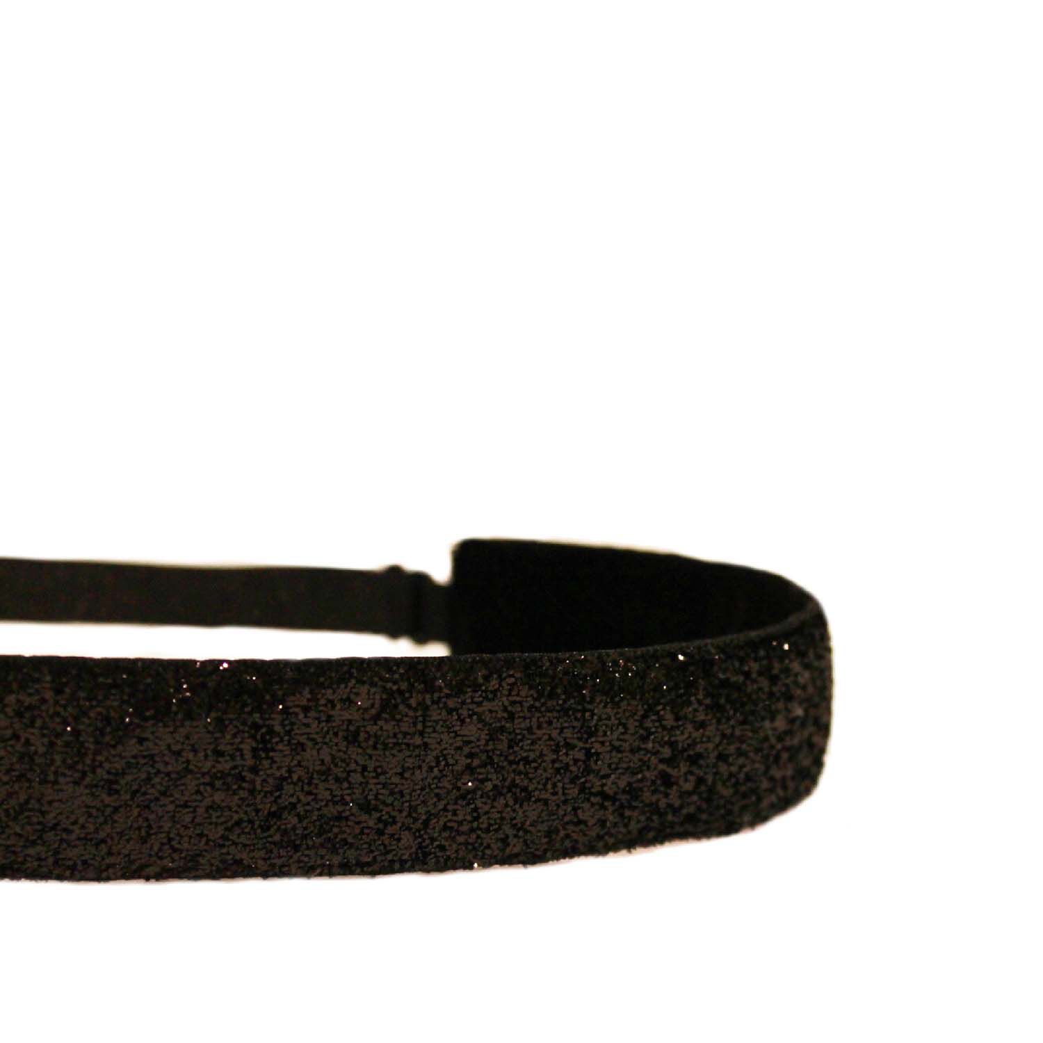 Sparkler Adjustable Headband - Black Sparkle